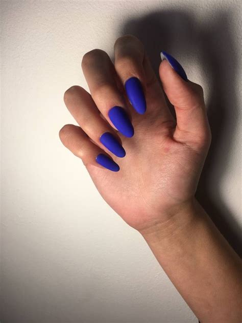Синий матовый маникюр | Nails, Beauty