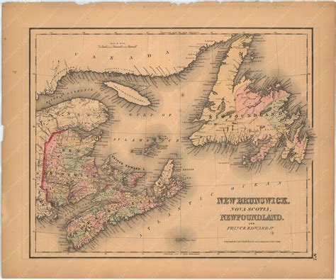 Canadian Maritimes 1857 – WardMaps LLC