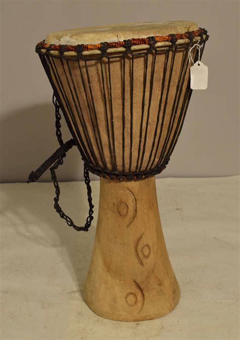 African Drum Djembe Wood West Africa Handmade Musical Vintage Community ...