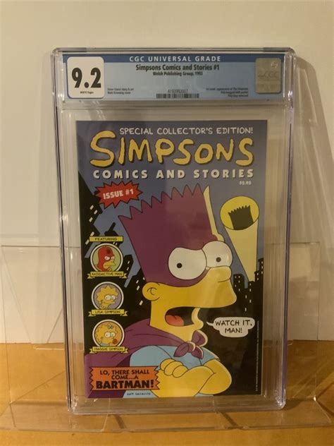Simpsons Comics and Stories 1 Collector's Edition CGC 9.2 1st Simpsons