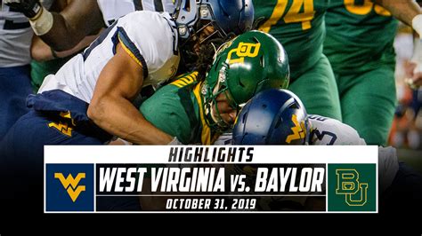 West Virginia vs. No. 12 Baylor Football Highlights (2019) - Stadium