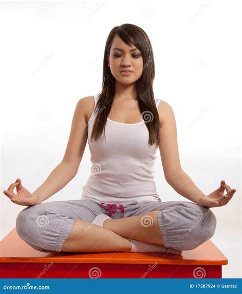 Attractive Asian Filipina Woman Doing Yoga Stock Photo - Image of