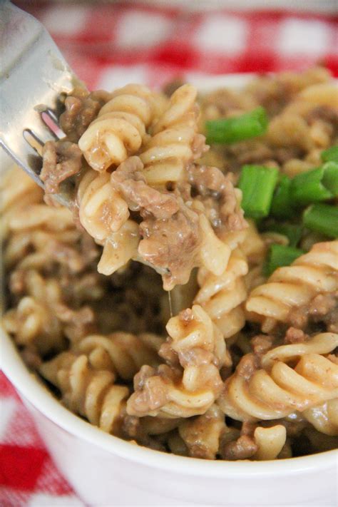 Cheesy Hamburger Pasta | Slow Cooker Living