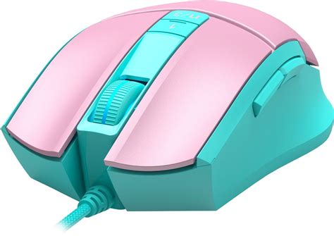 Геймърска мишка A4TECH Bloody L65 Max, син/розов - L65MAX-SKY L65MAX ...