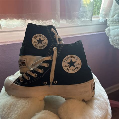 All star converse platform shoes - Depop