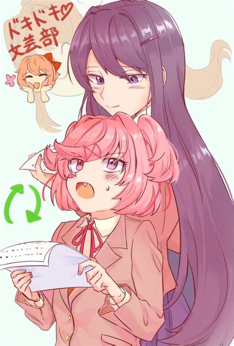 natsuki  yuri  sharing poems   atyakieringi