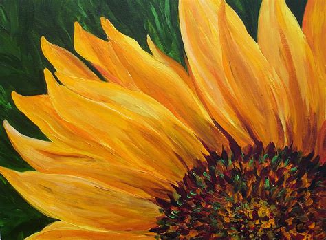 Sunflower Oil Pastel Painting - SUNFLOWER