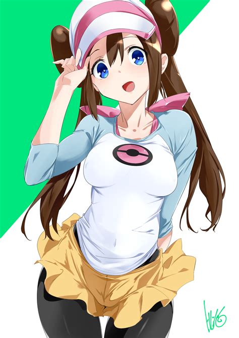 long hair, brunette, solo, anime, anime girls, Pokémon, Rosa (Pokémon
