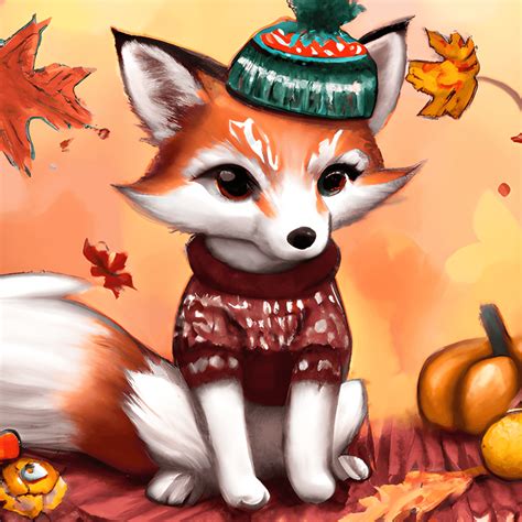 Fox in Fall · Creative Fabrica