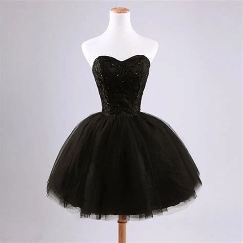 black short dress prom dress evening dress formal occasion party dress