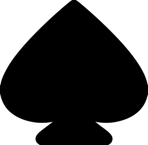 SVG > пики туз - Свободное изображение и значок SVG. | SVG Silh