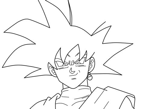 Goku Black #2 (Lineart) by TaikeruRekujin on DeviantArt