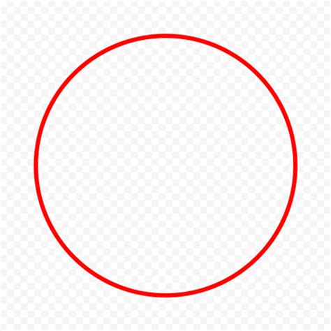 HD Red Outline Circle PNG | Citypng