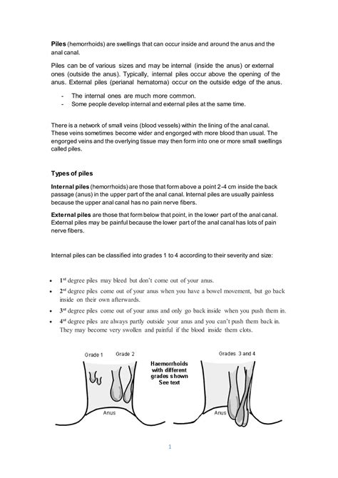 Piles - Hemorrhoids | DOCX