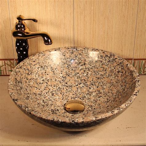 Раковина из гранита SS-25, круглая купить в интернет-магазине Decoriko