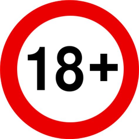 Значок 18 плюс без фона в формате png