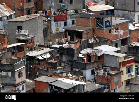 Hillside favela in Rio de Janeiro Brazil These slums are home to ...