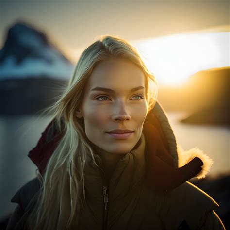 Free image: A Woman in Her 30s Enjoys the Sea in Norway - Premium Free
