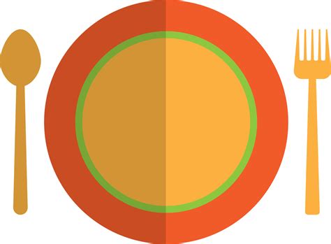 plate  spoon  fork  vector art  vecteezy