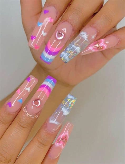 Uñas Largas Acrílicas【Diseños Coloridos】💗💅💗 – LifeStyle