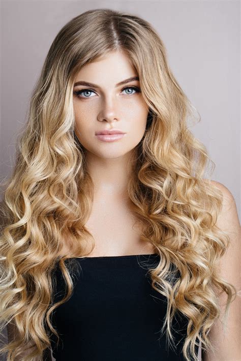 blonde natural curly hair
