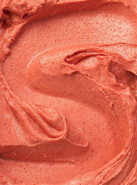 Premium Photo | Strawberry gelato texture