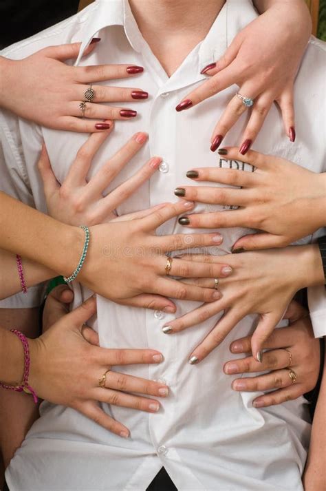 The Favourite. the Popular Man. Stock Photo - Image of shirt, rings ...