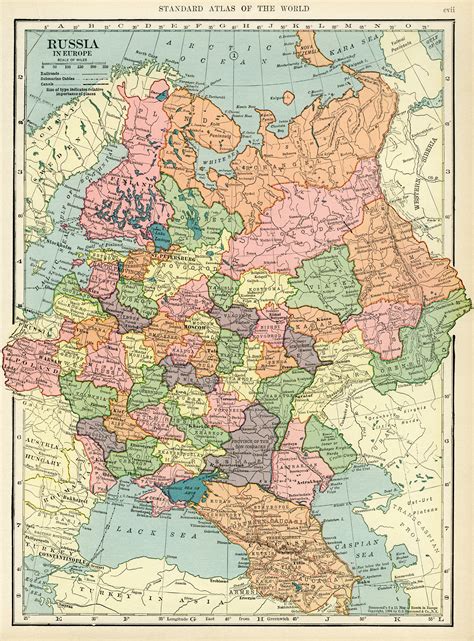 Карта российской империи 1904 года