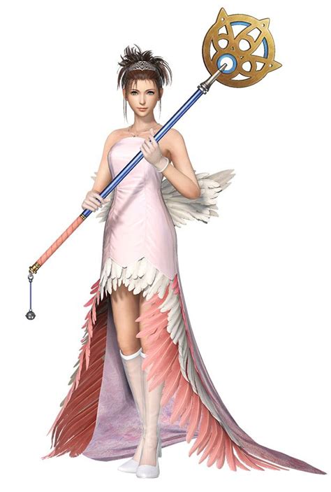 Yuna, Wedding Gown II character artwork from Dissidia Final Fantasy NT ...