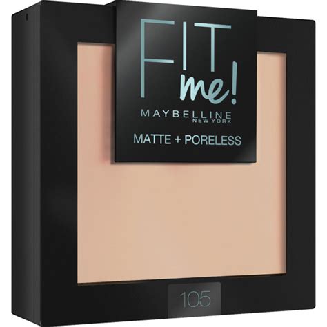 Maybelline New York Пудра для лица Fit Me, матирующая, оттенок 105 ...