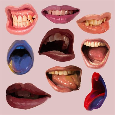 Moist mouth studies : DigitalPainting