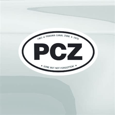 PCZ Oval Car Magnet