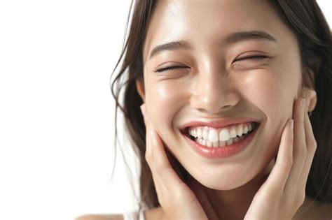 Premium Photo | Asian beauty cosmetic skincare model white background
