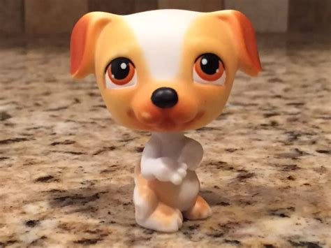 Hasbro Littlest Pet Shop (LPS) Tan Jack Russel Terrier Dog Collectible Classic - eastwest.com.np