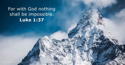 Luke 1:37 - Bible verse (KJV) - DailyVerses.net