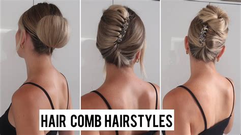 hair comb hairstyles     hair comb hair tutorials