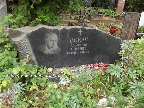 Могилы знаменитостей. Вокач Александр Андреевич (1926-1989)