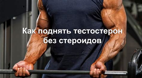 Поднять тестостерон : для тренировок, способы, без стероидов