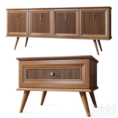 Chest of drawers and bedside table Genesis Istanbul Medusa Home - 3D model