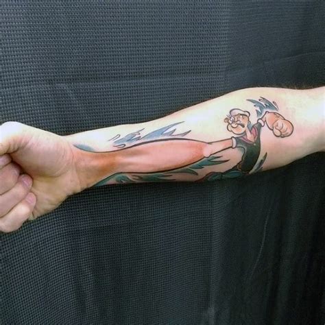 70 Popeye Tattoo Designs For Men - Spinach And Sailor Ideas