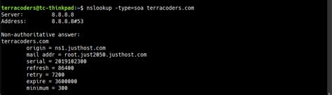 Check the Status of DNS Changes with nslookup | The First Byte