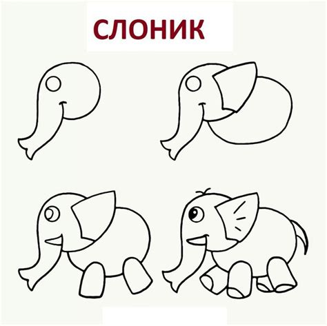 Как нарисовать слона - поэтапные мастер-классы по рисованию слона ...