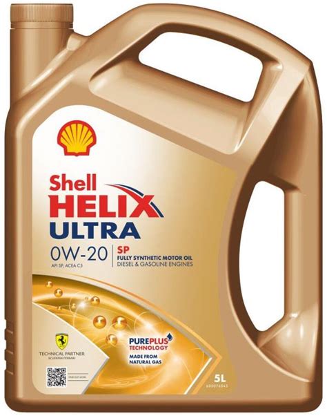 Huile moteur SHELL Helix Ultra SP 0W20 5L - ref. 550063071 au meilleur ...