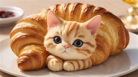 cat As Shaped Croissant by MidArtsX on DeviantArt