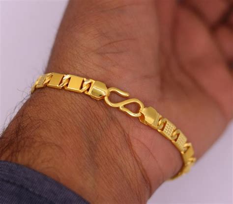 genuine kt yellow gold handmade solid gold bar royal nawabi chain