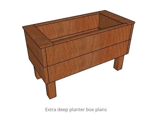 elevated planter box  woodworking plancom