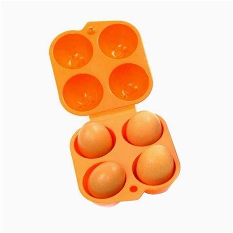 4 Egg Holder Storage Container Protector Orange or Blue — Vuno Hiking ...