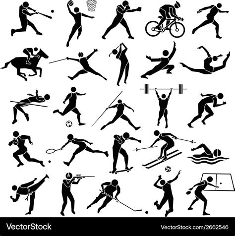 Sport icon set Royalty Free Vector Image - VectorStock