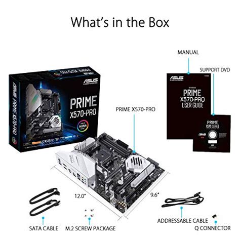ASUS Prime X570-Pro ATX Motherboard – AM4 Socket, PCIe 4.0, Dual M.2 ...