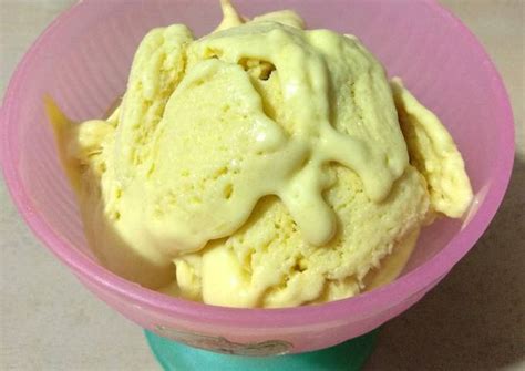 Resep Es Krim Mangga || Mango Ice Cream || Es Krim 3 Bahan oleh Trifena ...